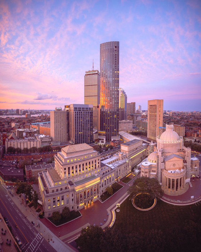 AUGUST SUNSET IN BOSTON