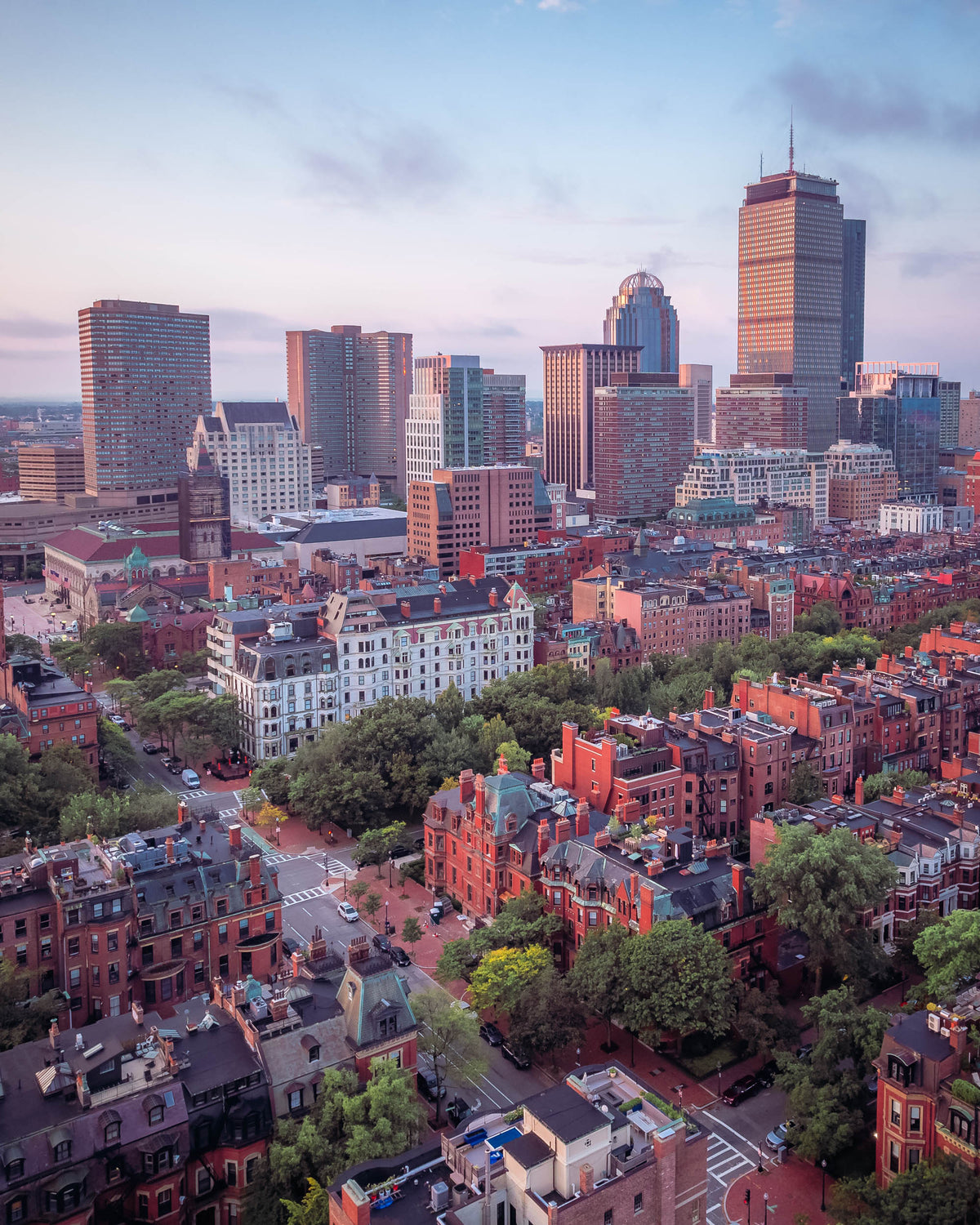 BOSTON BACK BAY DURING SUNRISE