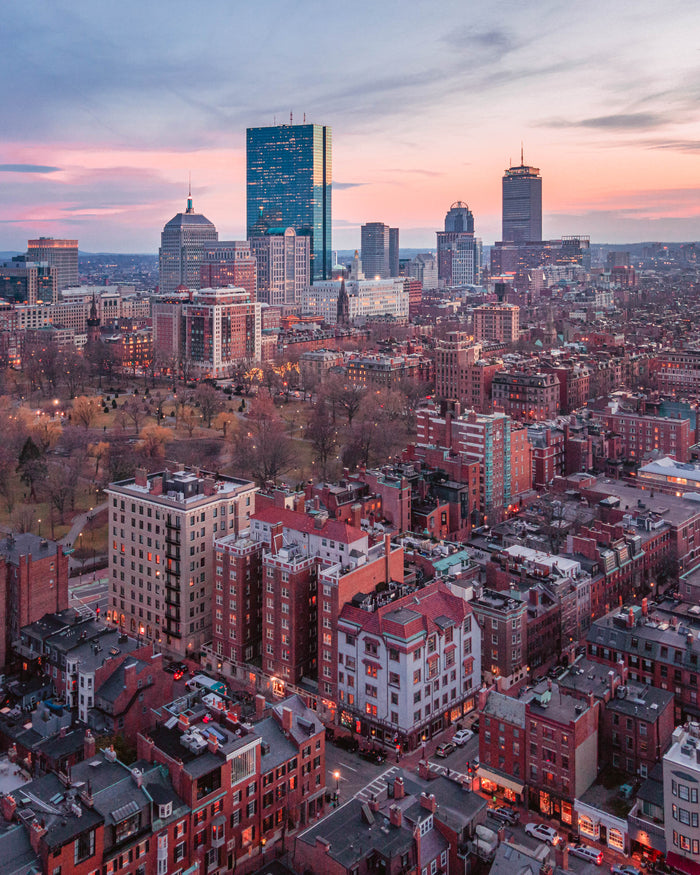 BEACON HILL AND BOSTON SKYLINE