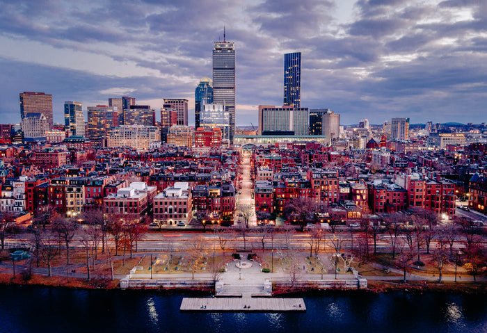 BOSTON SKYLINE FROM ESPLANADE