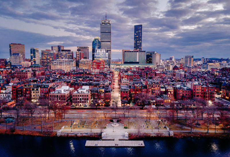 BOSTON SKYLINE FROM ESPLANADE