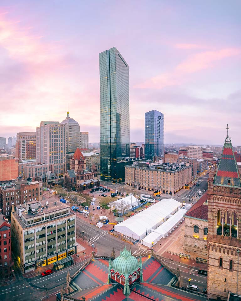 COPLEY SQUARE BEFORE BOSTON MARATHON 2023