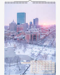 2023 CALENDAR. BOSTON from the Air