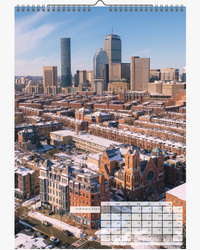 2023 CALENDAR. BOSTON from the Air