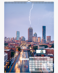 2023 CALENDAR. BOSTON from the Air