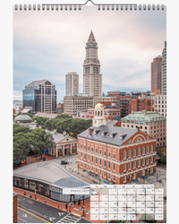 2023 CALENDAR. BOSTON from the Air