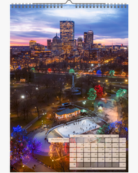 2023 CALENDAR. BOSTON from the Air