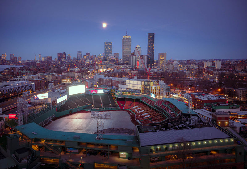 BOSTON SKYLINE FROM FENWAY