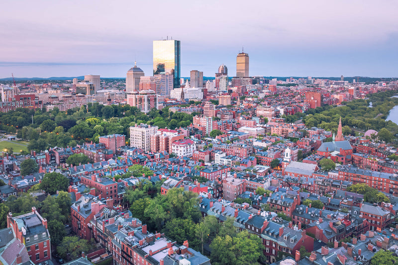 VIEW OF BOSTON FROM BEACON HILL